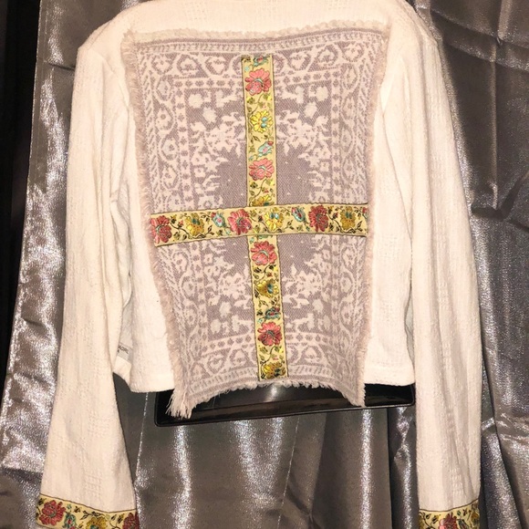 Cream Bohemian Jean Jacket - Picture 4 of 4